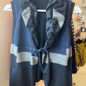 Marithe Francois Girbaud Wool Vest Size 6